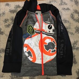 Star Wars Black and Orange Sweatshirt Bold Athletic Design